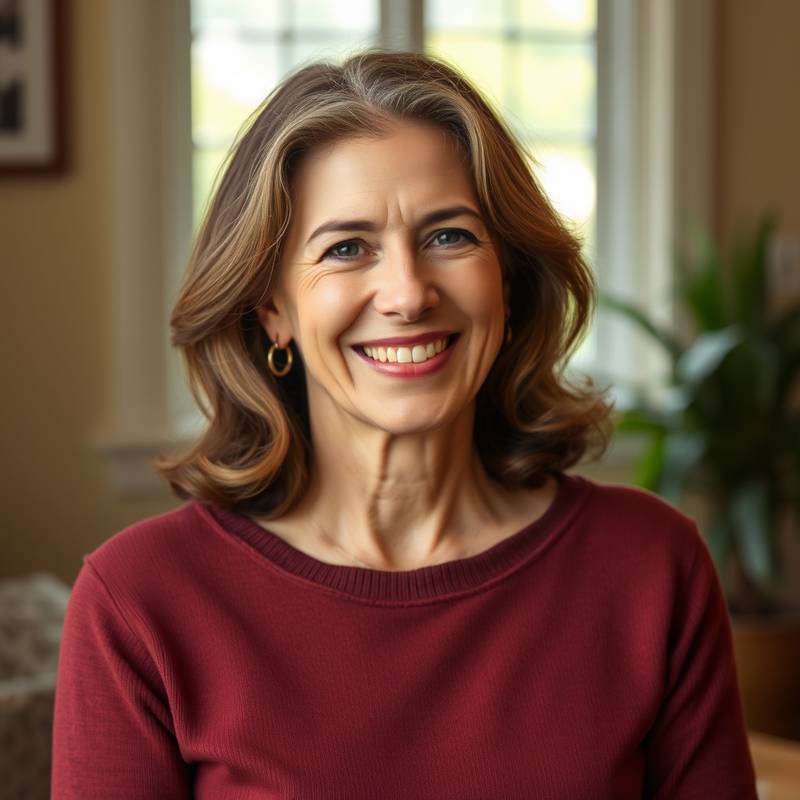 Portrait of Evelyn Reed, the Founder & Lead Instructor of Aperture Academy, smiling warmly.