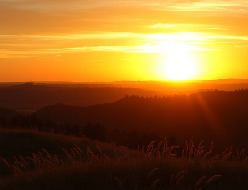 Stunning landscape photograph taken at sunset.